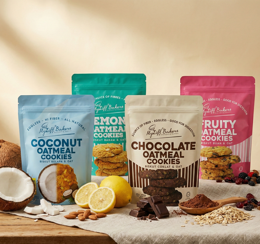 Eggless Oatmeal Cookies Combo Pack, 3.53 oz (100 gm), pack of 4