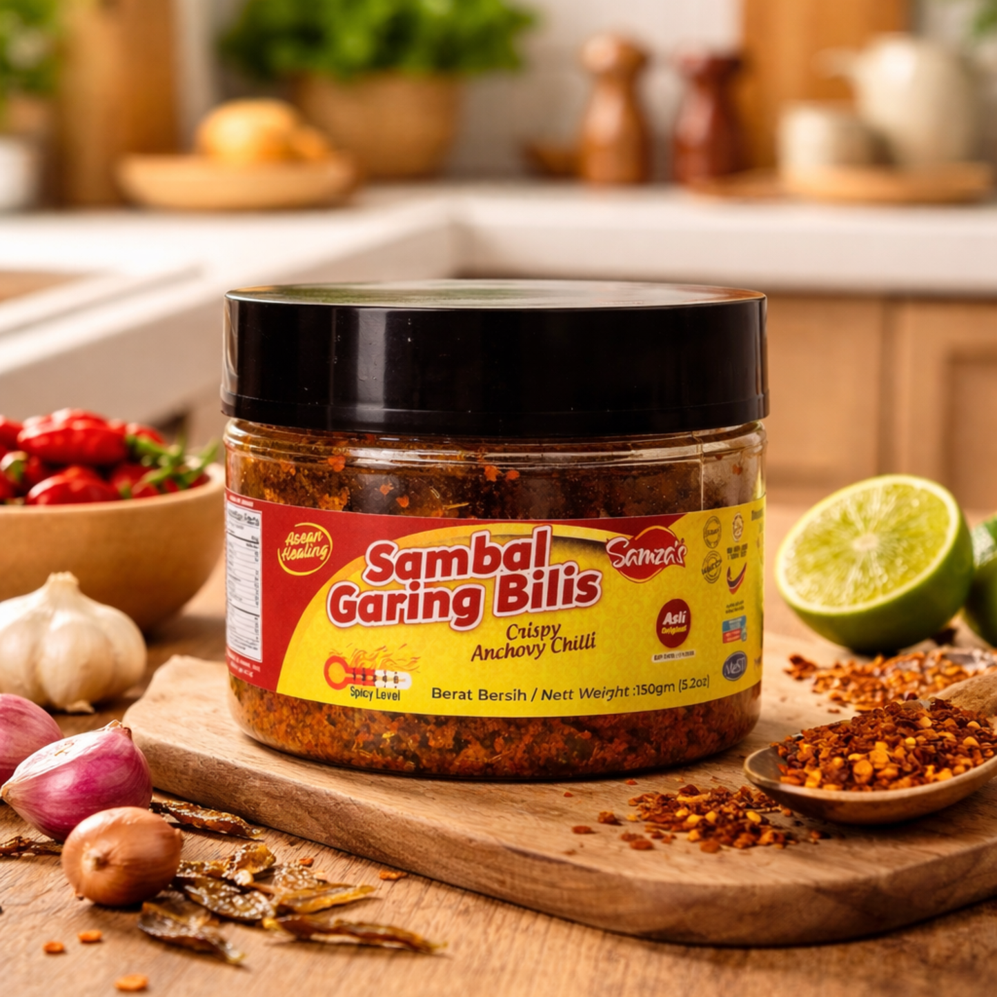 Sambal Garing Bilis – Crispy Anchovy Chilli (150g)
