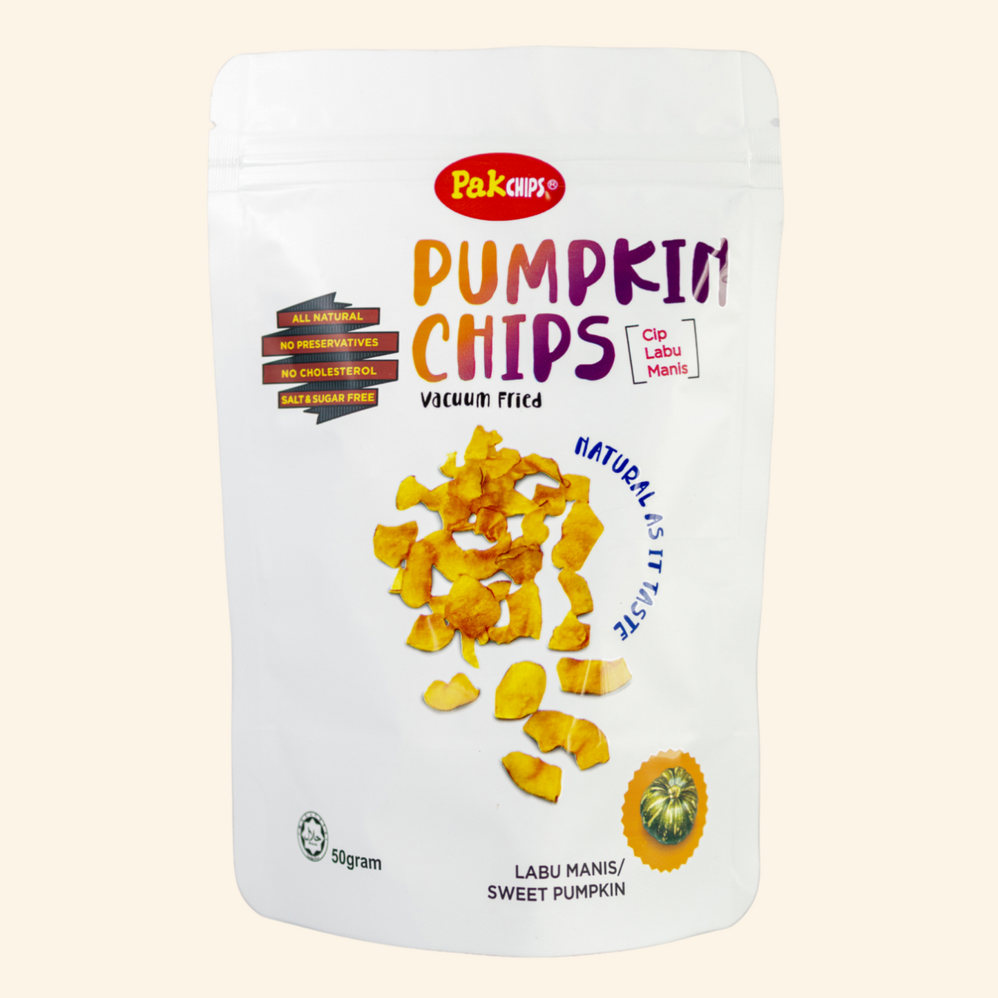 PakChips Vacuum-Fried Fruit Chips – Natural Tropical Snacks, 1.8 oz (50g)