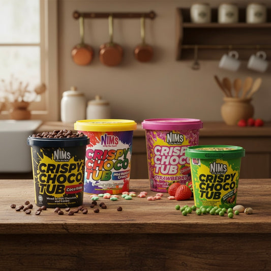 NIMS Crispy Choco Tub, pack of 8, one flavor each