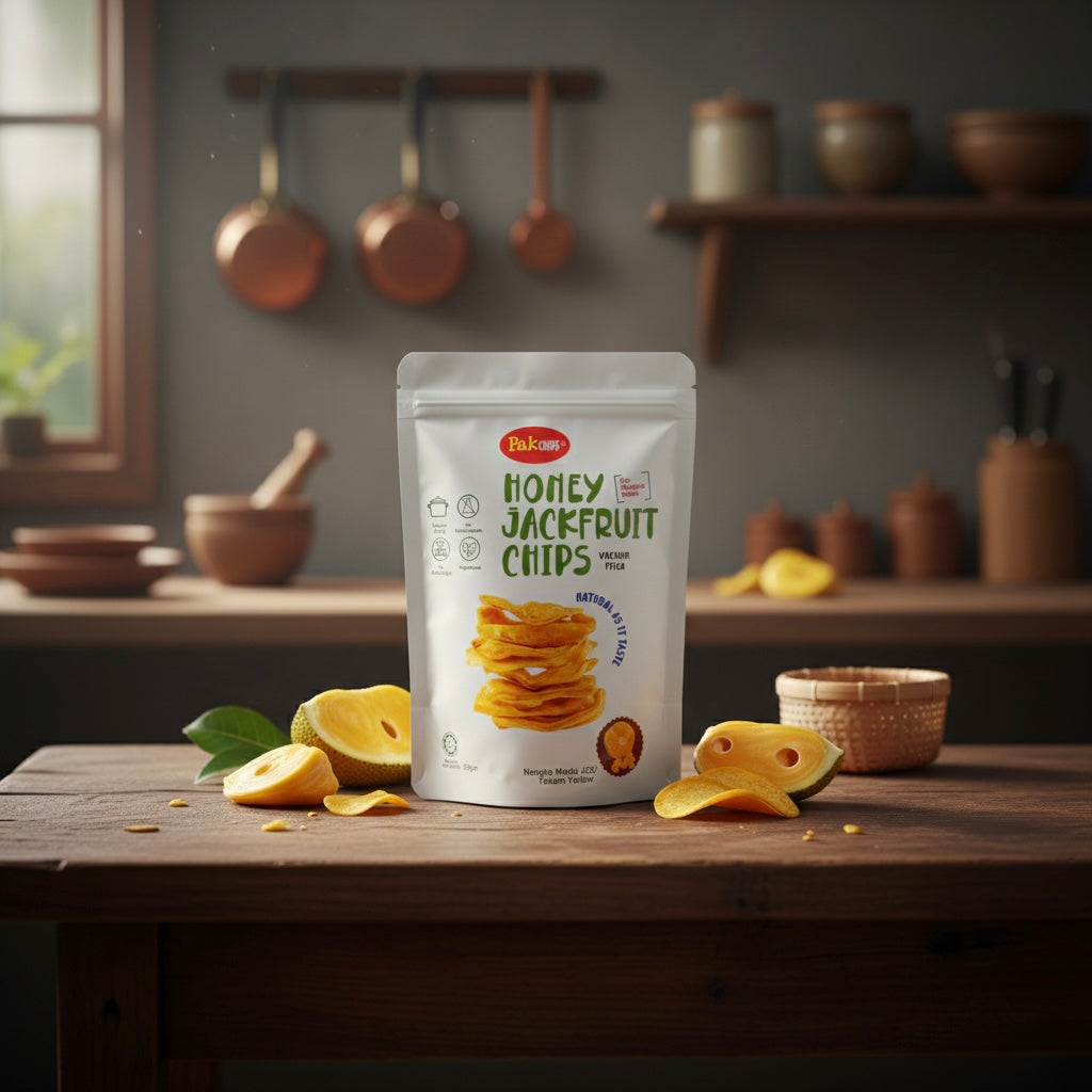 PakChips Vacuum-Fried Fruit Chips – Natural Tropical Snacks, 1.8 oz (50g)