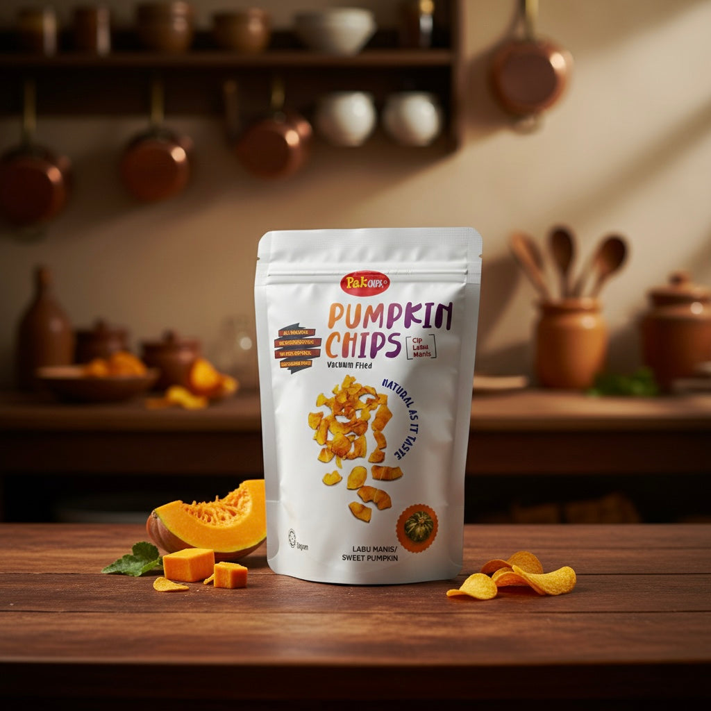 PakChips Vacuum-Fried Fruit Chips – Natural Tropical Snacks, 1.8 oz (50g)