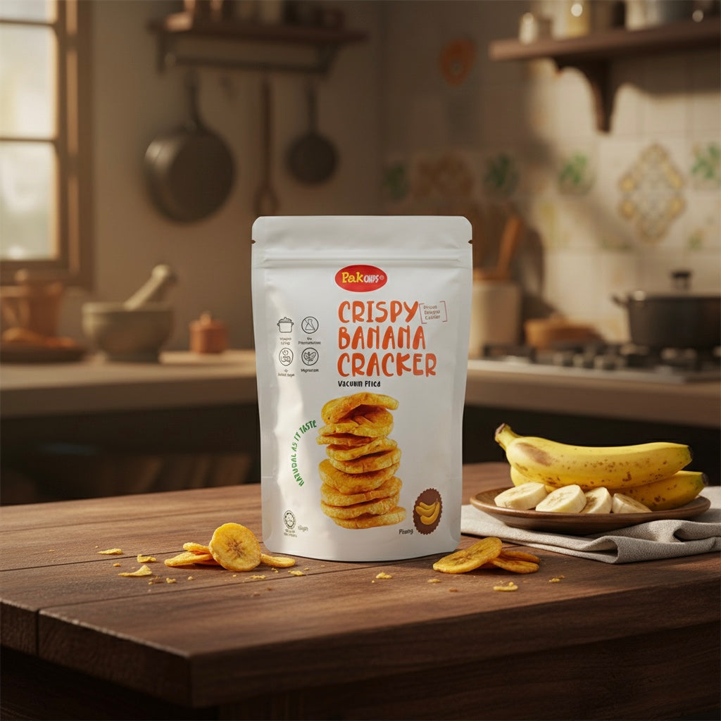 PakChips Vacuum-Fried Fruit Chips – Natural Tropical Snacks, 1.8 oz (50g)